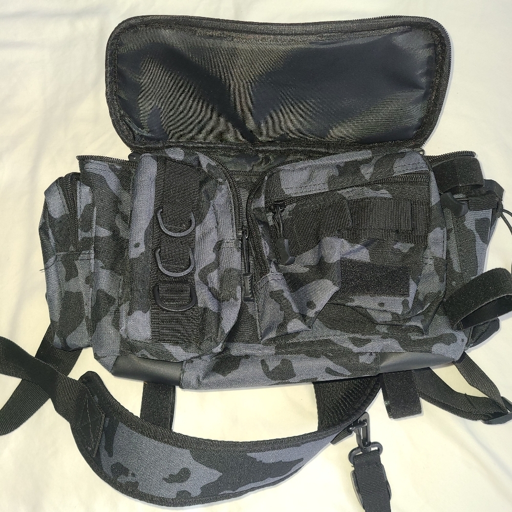 Fishing Tackle Storage‎ Bag Rod Holder Utility Bag Chest Pack for Men Camping